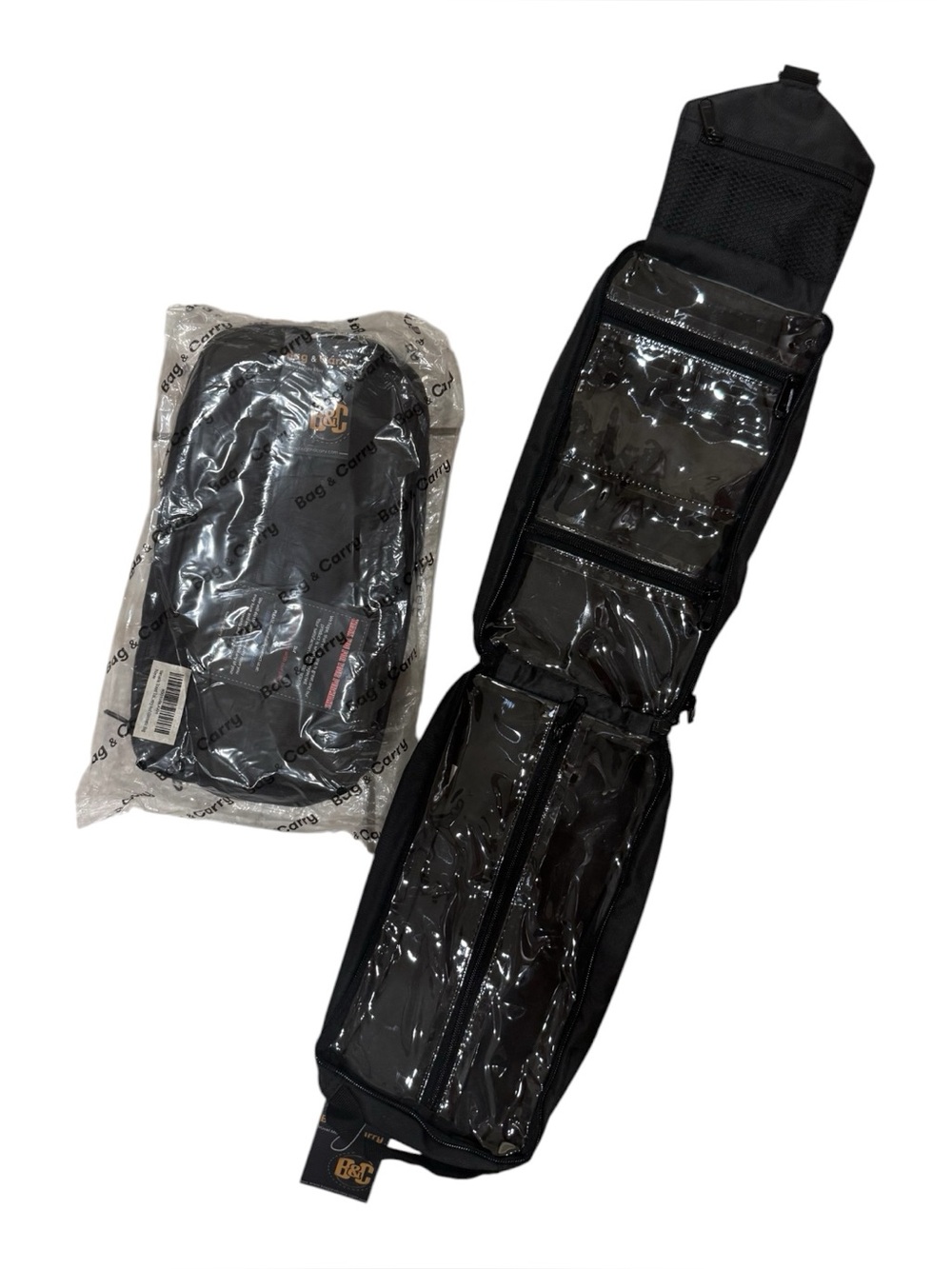 *NEW* Hanging Travel Toiletry Storage Black Bag